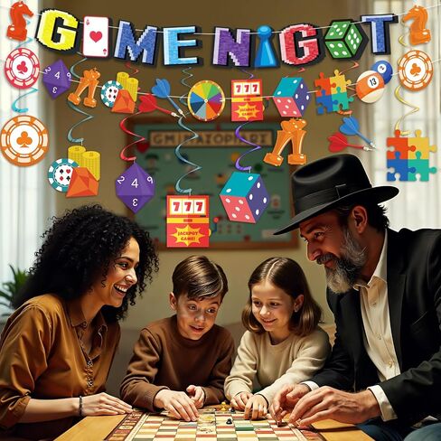 لعبة Night Party Decorations عائلية لعبة العائلة ألعاب شعار في عيد ميلاد لافت in Saudi Arabia