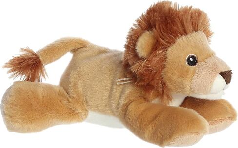 Aurora® Responsibly Made Eco Nation™ Eco Softies™ Lion Stuffed Animal - Ideal for Playtime Adventures - Perfect for Birthdays or Just Because - Brown 8 Inches in Saudi Arabia