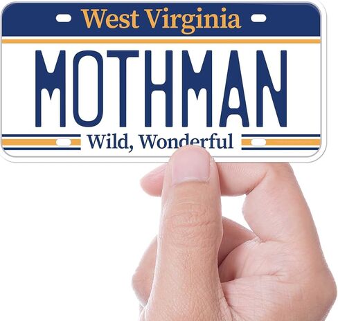 ملصق Mothman ، ملصق Cryptozoology West Virginia Pumper للسيارة ، Point Plexant WV Cryptid Scen in Saudi Arabia