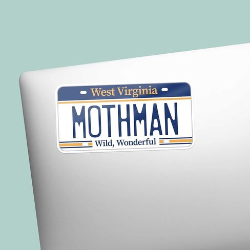 ملصق Mothman ، ملصق Cryptozoology West Virginia Pumper للسيارة ، Point Plexant WV Cryptid Scen in Saudi Arabia