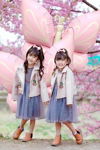 Butterfly Foil Balloons,37Inch Pink Mylar Helium Balloons for Butterfly Theme Girls Birthday Baby Shower Wedding Spring and Summer Party Decorations Supplies Pack of 2 in Kuwait