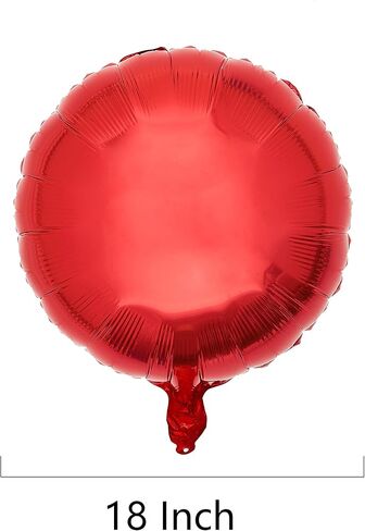 شكل رقائق حمراء RED REOLE 10pcs بالونات BIG MYLAR البالونات الهيليوم لعيد ميلاد زواج حفل زفاف الطفل 18 بوصة in Kuwait