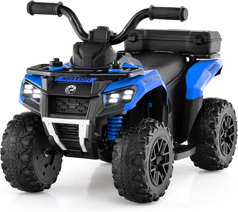 Costzon Kids ATV, 6V Four Wheeler Quad Electric Vehicle with Spray Function, Storage Box, Musin & Lights, Kids 4 Wheeler Ride on Car Toy for Boys Girls 18+ Months (Pink) in Saudi Arabia