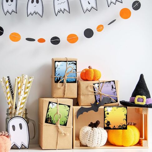 Whaline 8 Pack Halloween Sticky Notes 4 Design Cartoon Note Pads Fright Night Pumpkin Witch Self-Adhesive Memo Pads Removable Notepads for Halloween Holiday School Bulletin Board Office Home Supplies in Saudi Arabia