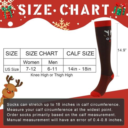 Junely 3 Pairs Compression Socks for Women Knee High for Running Work Support Nurses Pregnancy Travel in Saudi Arabia