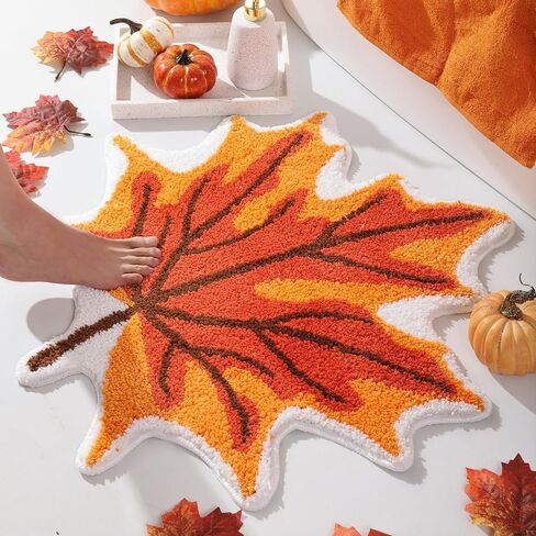 TRUEDAYS Halloween Bath Mat Cute Spooky White Black Bathroom Decor Rug Non Slip, Spooky Halloween Shower Rugs for Bathroom, Bedroom, Living Home Decoration in Saudi Arabia