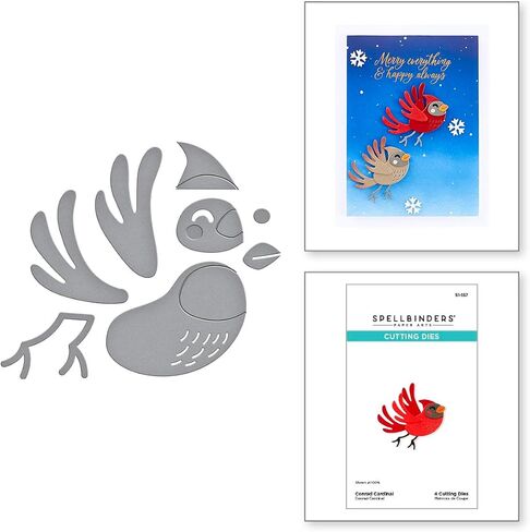 يموت Spellbinders S1-157 Conrad Cardinal المحفور من مجموعة Dancin 'Christmas Friends in Saudi Arabia