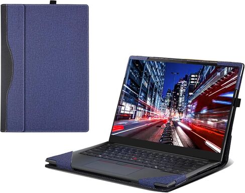 Laptop Case for Lenovo ThinkPad E14 Gen 6 Intel (14″) [not Compatible with Any Other Model] ，ThinkPad E14 Gen 6 (AMD) 2 in 1 PU Leather Inside Pocket Cover (Wine red) in Saudi Arabia