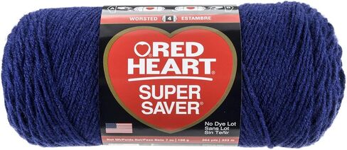 Red Heart Super Saver Yarn-Soft Navy3 in Saudi Arabia