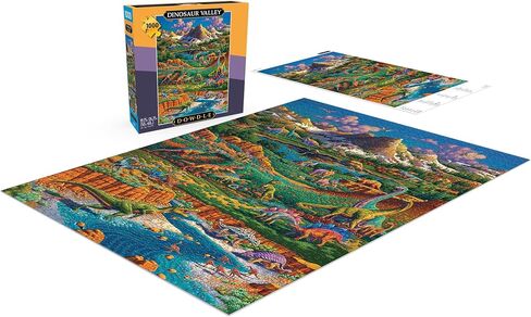 Buffalo Games - Eric Dowdle - Dinosaur Valley - 1000 Piece Puzzle - Challenging Puzzle Perfect for Game Nights - Finished Size is 26.75 x 19.75 in Saudi Arabia