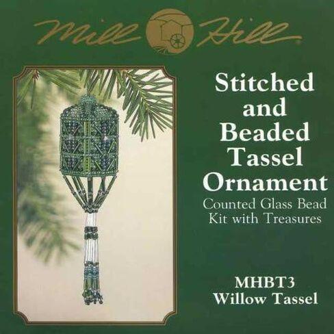 Willow Beaded Tassel Mill Hill Cross Stitch Charmed Ornament Kit in Saudi Arabia