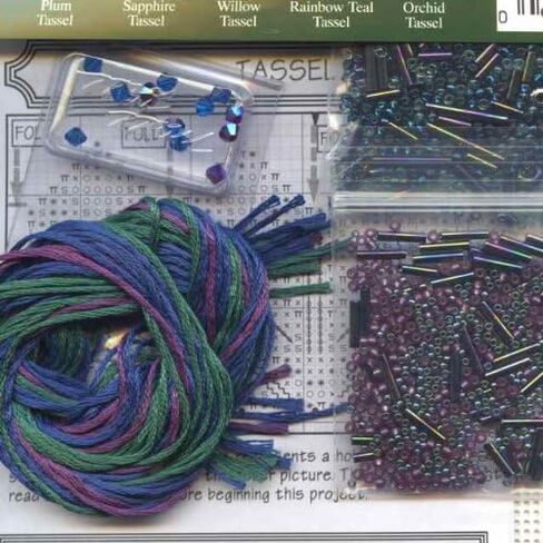 Willow Beaded Tassel Mill Hill Cross Stitch Charmed Ornament Kit in Saudi Arabia