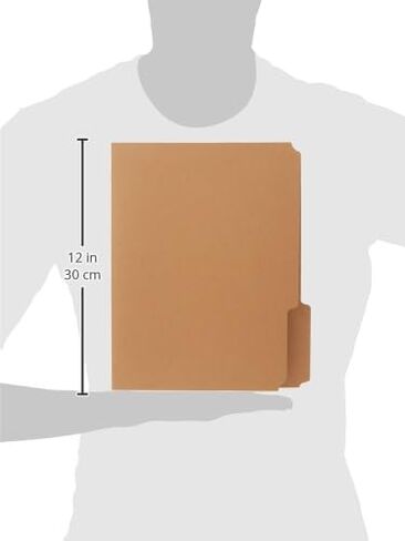 Pendaflex RK15213 مجلدات ملفات كرافت داكنة بطبقتين، 1/3 علامة تبويب علوية، حرف، بني (صندوق من 100) in Saudi Arabia