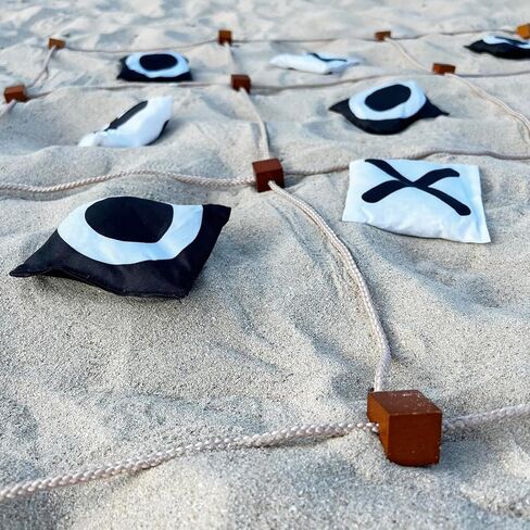 Giant Indoor/Outdoor Tic Tac Toe Game – Oversized Yard & Lawn Game Set with X O Pieces, Foldable Mat & Carry Bag – Family Backyard, Camping, BBQ, Beach Party Gift, Team Building in Saudi Arabia