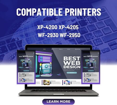232xl ink تم إعادة تصنيعها لـ Epson 232XL Combo Combo Pack 232 XL T232 XL لـ XP-4200 XP-4205 Workforce WF-2930 WF-2950 Pack 3 Pack 3 Black 1 Cyan 1 Magenta 1 Yellow in Kuwait