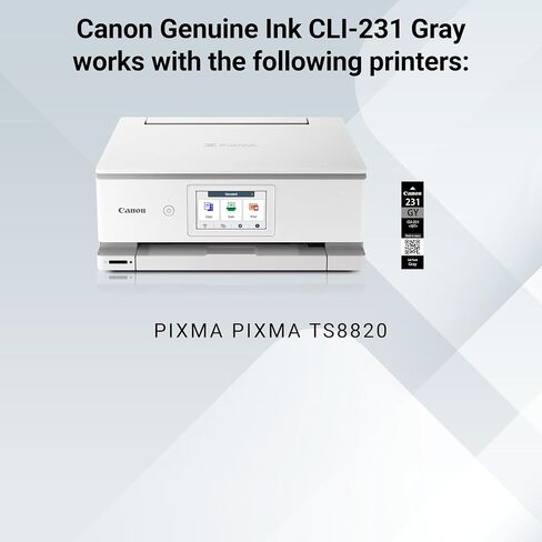 Canon CLI-231 خزان حبر رمادي حقيقي ، متوافق مع طابعات PIXMA TS8820 in Saudi Arabia