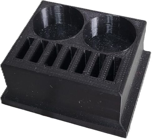 Eye Drop Vials & Bottles Holder & Storage - Holds 7 Vials & 2 Bottles - Znet3D (White) in Kuwait