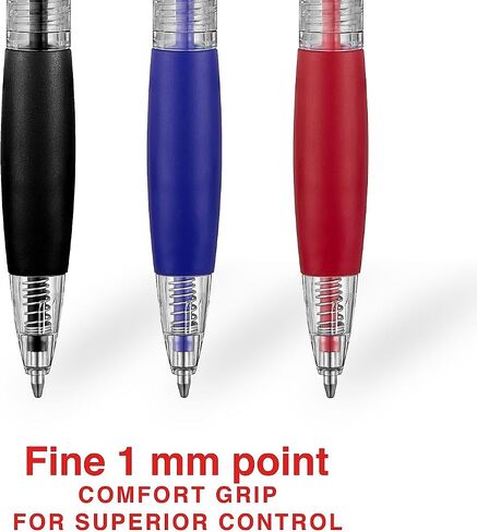 Staples 2345307 Pallpoint Retractable Grip Pens Medium 1.0mm متنوع 50pk in Saudi Arabia