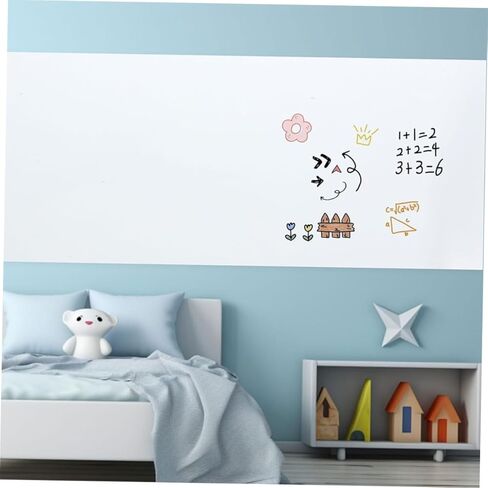 ملصق ساكن قابلة للإزالة للتشبث الأبيض سطح الكتابة القابلة للمحو لفصل الفصل المنزلي ، استخدم ملصق جدار جاف متعدد الاستخدامات لتدريس الإبداع in Kuwait