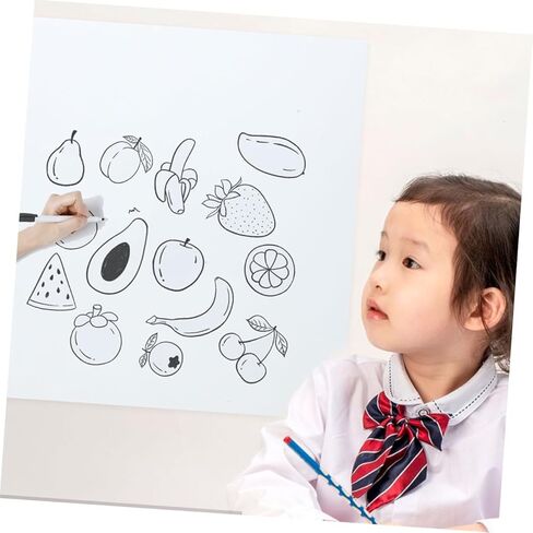 ملصق ساكن قابلة للإزالة للتشبث الأبيض سطح الكتابة القابلة للمحو لفصل الفصل المنزلي ، استخدم ملصق جدار جاف متعدد الاستخدامات لتدريس الإبداع in Kuwait