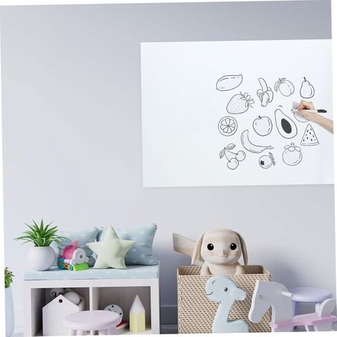 ملصق ساكن قابلة للإزالة للتشبث الأبيض سطح الكتابة القابلة للمحو لفصل الفصل المنزلي ، استخدم ملصق جدار جاف متعدد الاستخدامات لتدريس الإبداع in Kuwait