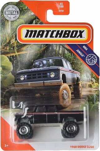 Matchbox 1968 Dodge D200 ، [Black] Jungle 65/100 in Saudi Arabia