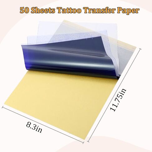 ورقة نقل الوشم - ورقة تونباو 50 أوراق الوشم للورقة للوشم لتوضيح Premium 4 Layers Paper (A4 Size) لمجموعة Tattoo Tattoo Tattoo Tattoo in Saudi Arabia