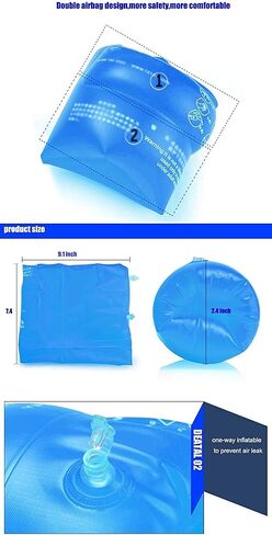 2-4 PCS قابلة للنفخ ذراع تسبح العصابات ، أجنحة ماء عائم ، حلقة ذراع السباحة Floatie للأطفال والبالغين 30-150 رطلا in Kuwait