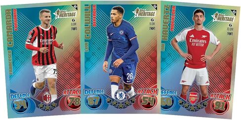 مباراة Topps UEFA Champions League Attax 24/25 لعبة البطاقات القابلة للتحصيل (حزمة التدفق من 40) in Saudi Arabia