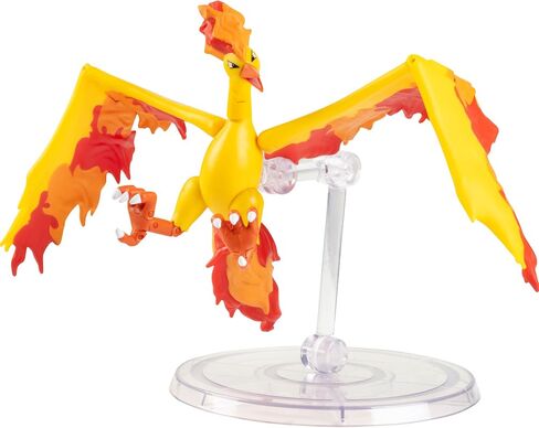 Pokémon 6 "Moltres Toxted Battle Figure Toy مع حامل عرض - مرخص رسميًا - هدية بوكيمون قابلة للتحصيل للأطفال والبالغين - تتراوح أعمارهم بين 8+ in Saudi Arabia