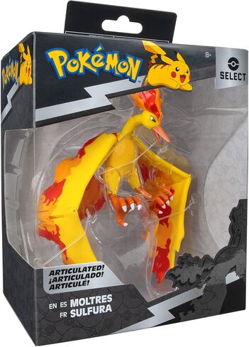 Pokémon 6 "Moltres Toxted Battle Figure Toy مع حامل عرض - مرخص رسميًا - هدية بوكيمون قابلة للتحصيل للأطفال والبالغين - تتراوح أعمارهم بين 8+ in Saudi Arabia