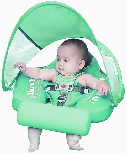 تعويم السباحة في Mambobaby ، يطفو الطفل مع المظلة ، وترقية تعويم الطفل الصلب غير القابل للتزحلق ، و UPF 50+ مظلة قابلة للإزالة in Kuwait