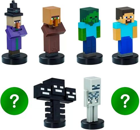 Minecraft Blind Box Set for Kids - Bundle with 3 Stamper Mini Figure Blind Boxes Plus Stickers, More | Minecraft Figurine Toy Party Favors for Boys, Girls in Saudi Arabia