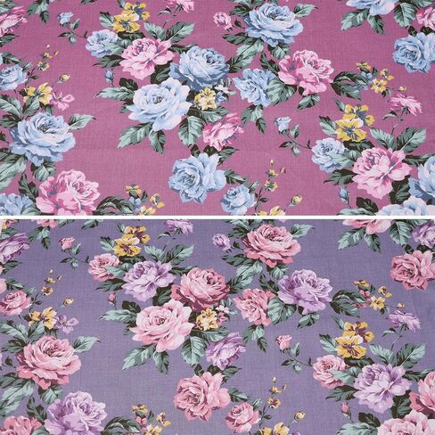 Hanjunzhao Retro Floral Fat Quarters Fabric Bundles 18 x 22 inch for Quilting Sewing Crafting in Kuwait