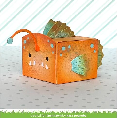 Lawn Fawn LF3184 Tiny Gift Box Anglerfish تموت الإضافة in Saudi Arabia