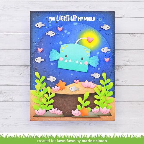 Lawn Fawn LF3184 Tiny Gift Box Anglerfish تموت الإضافة in Saudi Arabia