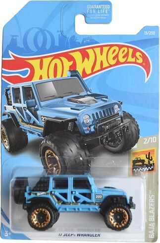 Hot Wheels '17 Jeep Wrangler ، Baja Blazers 2/10 [Blue] in Saudi Arabia
