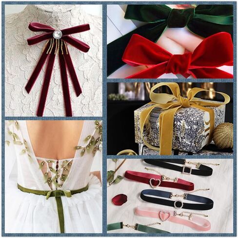 ABBAOWW Red Velvet Ribbon 1/2 بوصة عرض 50 ياردة شريط عيد الميلاد للهدية غلاف زهرة باقة القوس صنع الحرف ديكور المنزل in Kuwait