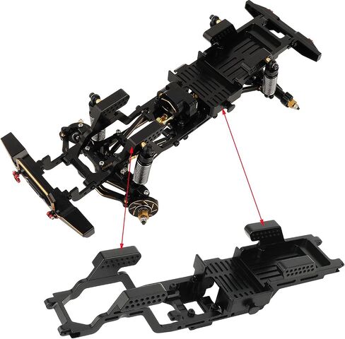 TRX4M CNC Aluminum Alloy One Body Chassis Kit Frame Girder for 1/18 RC Crawler Car TRX4-M Upgrade Parts in Kuwait