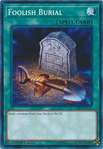 Yu-Gi-Oh! - Foolish Burial - LEHD-ENC17 - Common - 1st Edition - Legendary Hero Decks - Phantom Knights Deck in Saudi Arabia