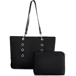 VGOAL Laptop Tote Bag for Women Nylon Waterproof Hobo Bag Large Capacity Shoulder Bag With Portable Small Pouch in Kuwait