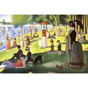 5D （بعد ظهر يوم الأحد في جزيرة La Grande Jatte） Georges Seurat Diamond Painting Kits for البالغين ، قماشية فنية من الكريستال الكريستال Rainestone Craft Craft for Home Wall Deco (12x16inch) in Saudi Arabia
