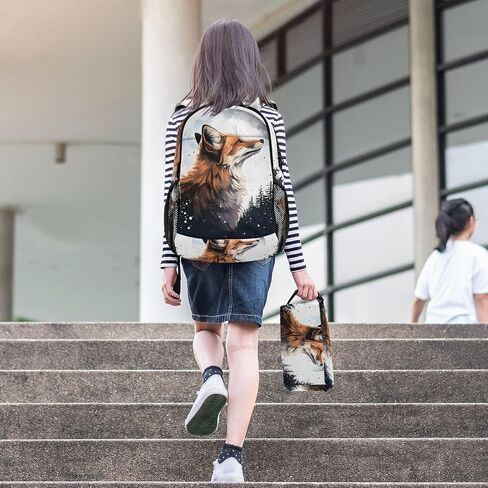 مجموعة ظهر مدرسة Alaza Leopard Print Print Cheetah School للحصول على حقيبة الغداء المراهقة للأطفال in Saudi Arabia