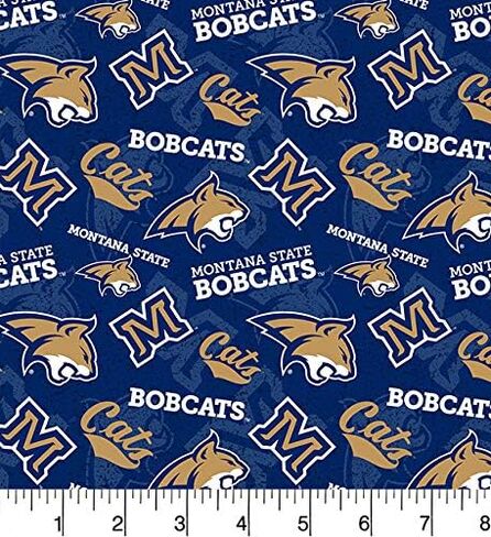 SYKEL ENTERPRISES Montana State Cotton Fabric with Tone on Tone Design- SYKEL NCAA Cotton Fabric in Saudi Arabia