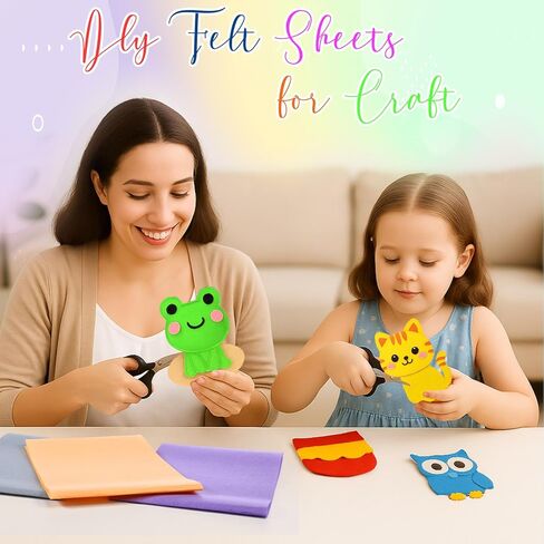 40 Rolls 8 x 35 Inches Felt Sheet for Crafts, 20 Assorted Colors Felt Fabric Squares for Back to School Fall Thanksgiving Halloween Xmas DIY Sewing Crafts Party Decoration(Dark Color) in Kuwait