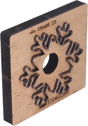 Leather Punching Die Alloy Steel and Birch Snowflake Hand Cutting Die for Cell Phone Camera Cases in Saudi Arabia