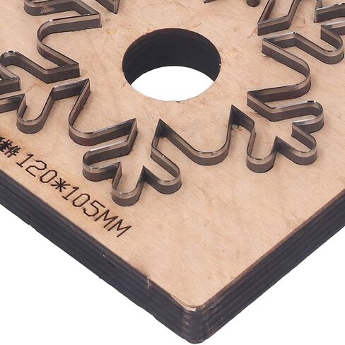 Leather Punching Die Alloy Steel and Birch Snowflake Hand Cutting Die for Cell Phone Camera Cases in Saudi Arabia