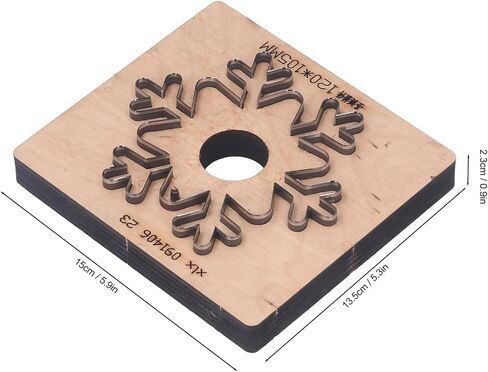 Leather Punching Die Alloy Steel and Birch Snowflake Hand Cutting Die for Cell Phone Camera Cases in Saudi Arabia