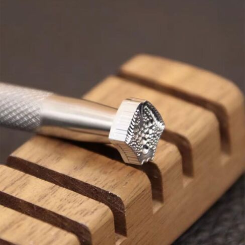 Leather Stamping Tool Dragon Scale Stamp Professional 304 Stainless Steel for Leathercraft Beginner Working DIY (Large) in Saudi Arabia