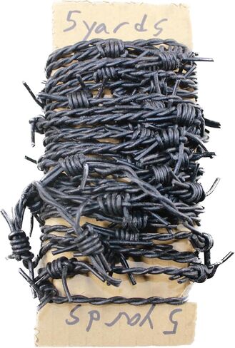 5 Yards of Leather Barbed Wire Antique Black Color #5655 in Saudi Arabia